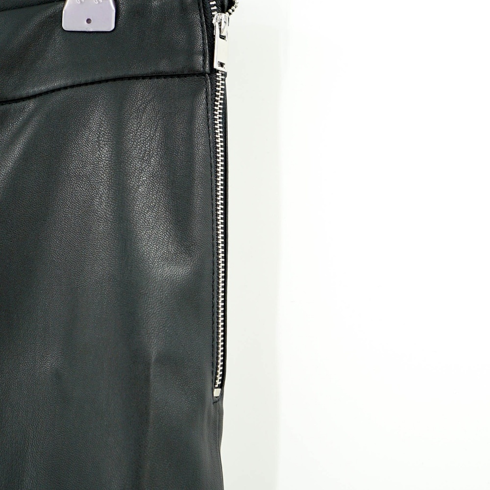 nwt | Zara Woman Faux Leather Ruffle Pants - Picture 7 of 8
